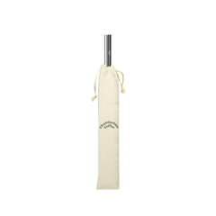Black & Silver Stainless Steel Straws