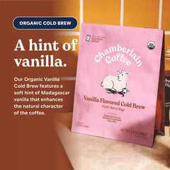 Organic Vanilla Cold Brew Elephant Large Coffee Bags