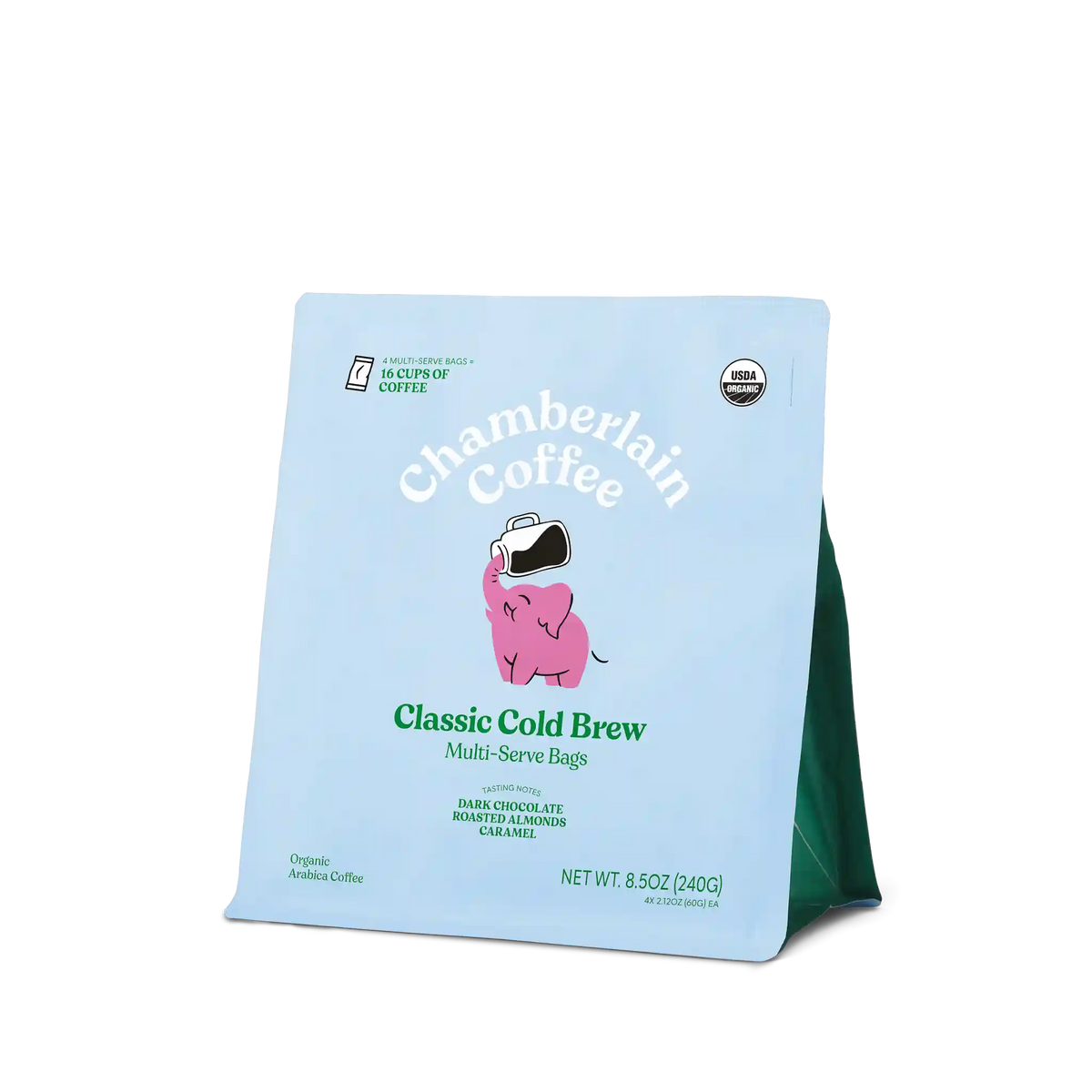 Organic Cold Brew Elephant Large Coffee Bags